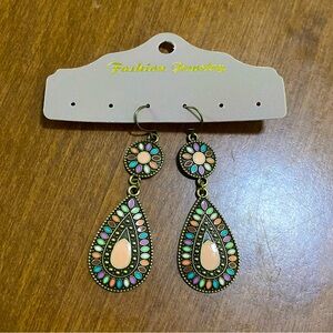 Boho EARTHBOUND Colorful dangle earrings
